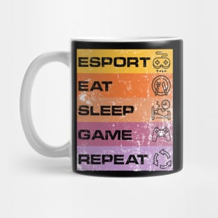 esport eat sleep game repeat Mug